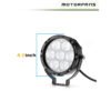 MOTORFANS L7 - 130W FULLY DIMMABLE 6500K 13000LM SPOT BEAM LED AUXILIARY LIGHTS - HK112019