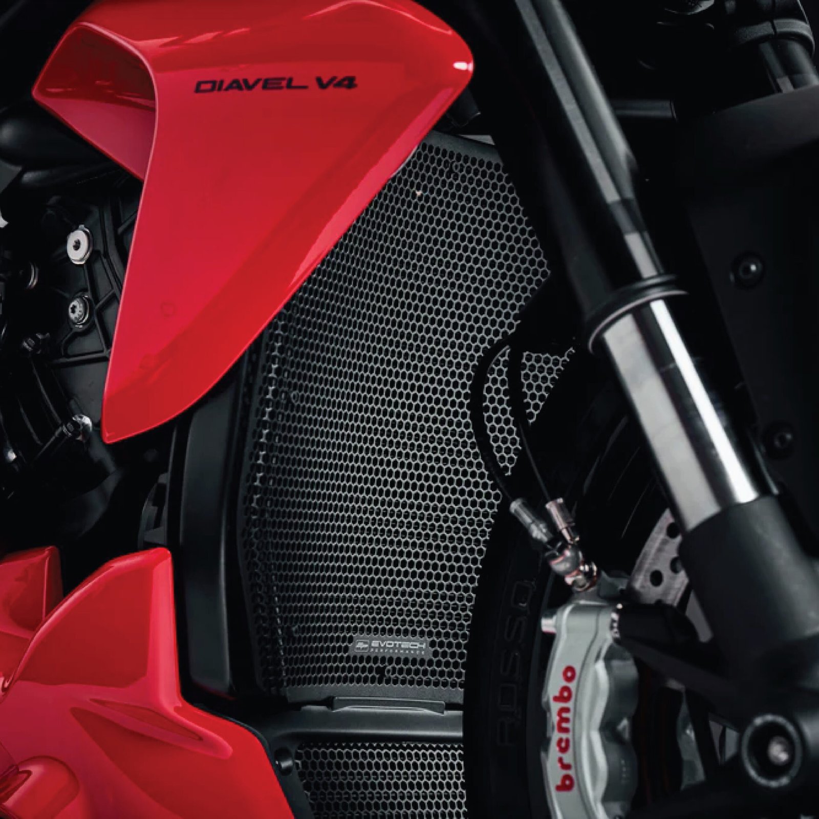 DUCATI DIAVEL V4 RADIATOR AND OIL COOLER GUARD SET (23+) EVOTECH PERFORMANCE - PRN016397-016399 - Image 2