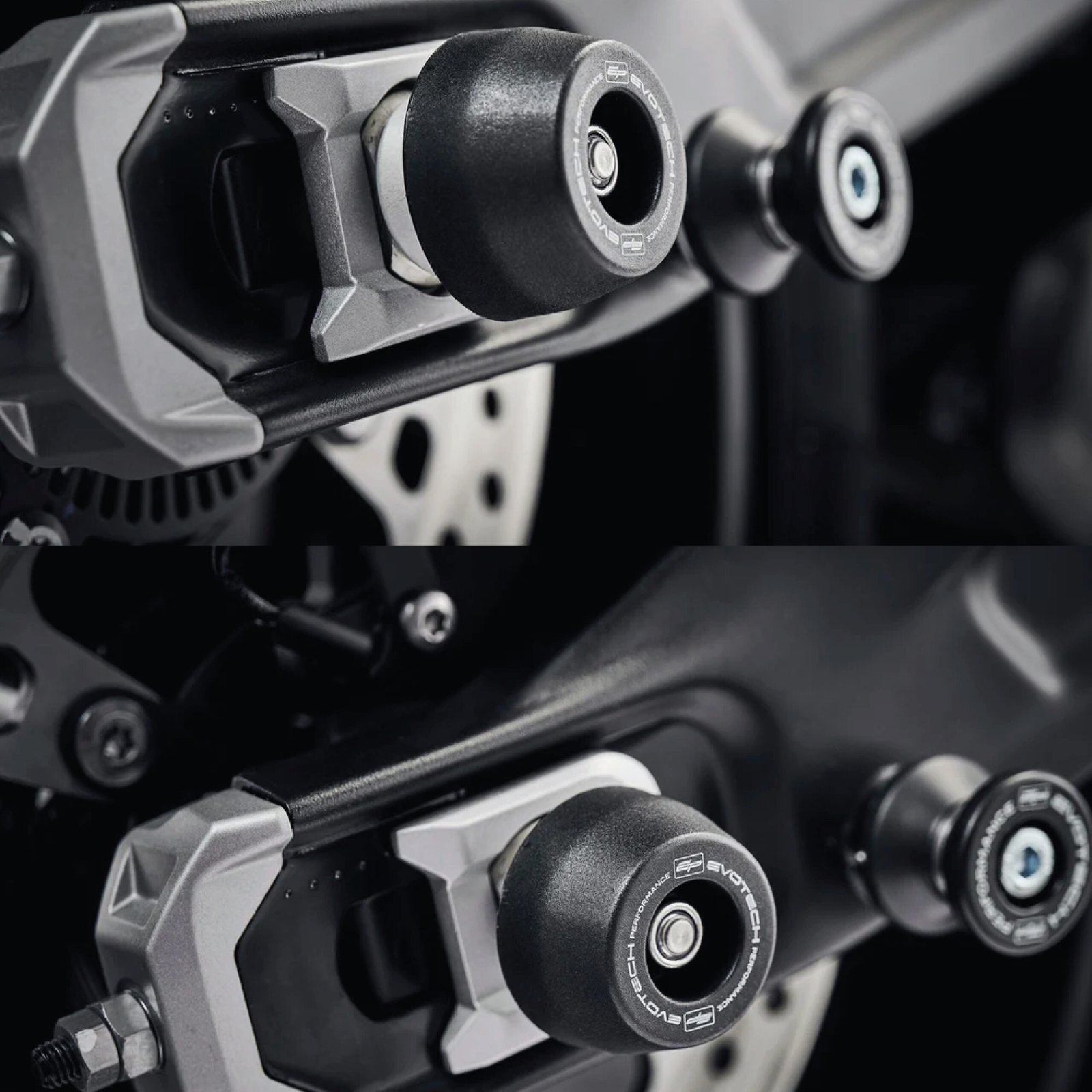 TRIUMPH TRIDENT 660 (21+ / TIGER 660 (22+ / DAYTONA 660 (24+ REAR FORK PROTECTOR EVOTECH PERFORMANCE – PRN015348 - Image 2