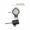 MOTORFANS L4X MAX | 80W(PAIR) FULLY DIMMABLE 6000K 8000LM SPOT BEAM LED AUXILIARY LAMP - HK550609