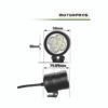 MOTORFANS L4X MAX | 80W(PAIR) FULLY DIMMABLE 6000K 8000LM SPOT BEAM LED AUXILIARY LAMP - HK550609