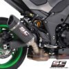 KAWASAKI Z1100 SC-PROJECT (25+ SC1-R CARBON FIBER SLIP-ON EXHAUST – K44A-T90C
