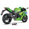 KAWASAKI NINJA ZX10R SC-PROJECT SC1R (26+ CARBON FIBER SLIP-ON EXHAUST WITH DE-CAT LINK PIPE – K47A-DET90C