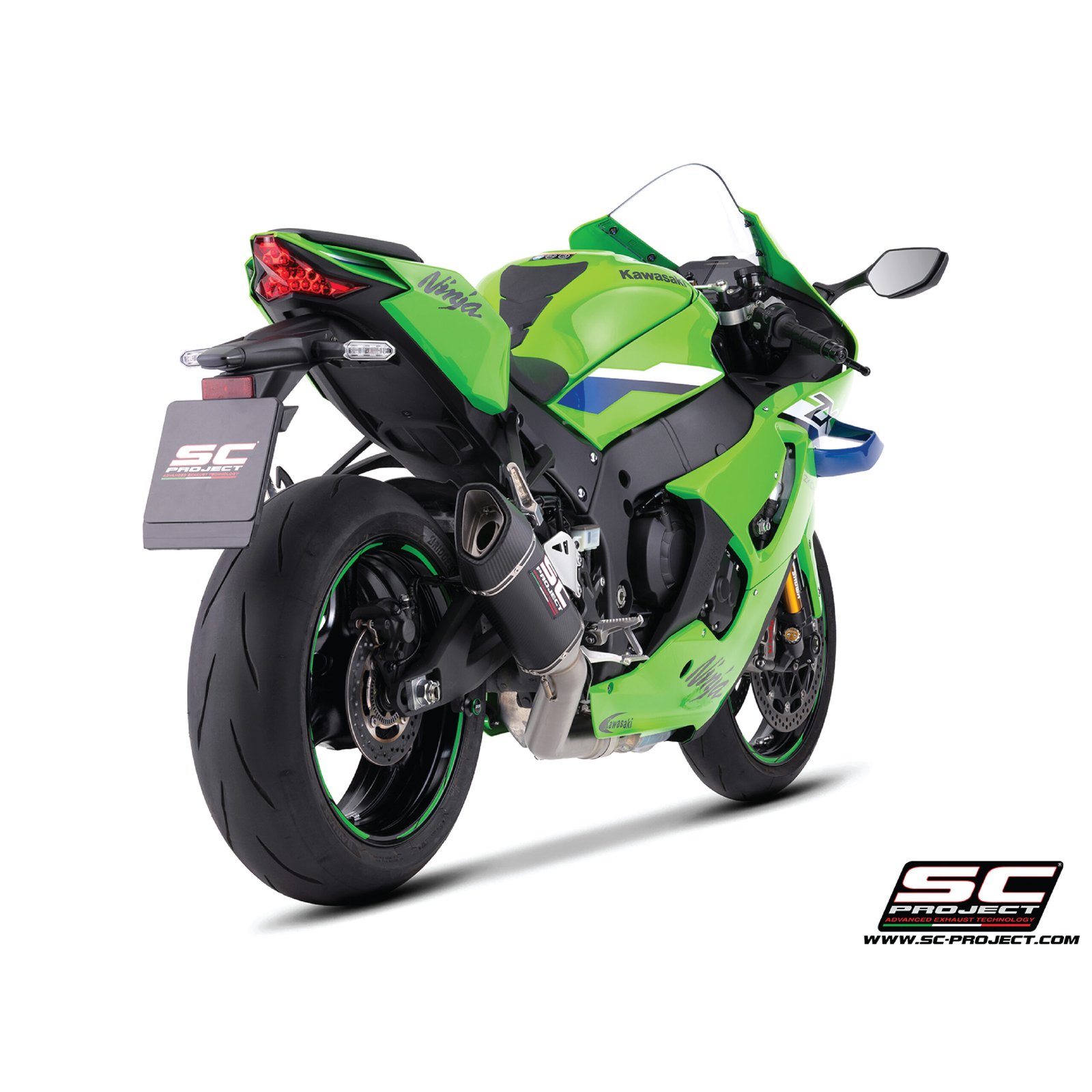 KAWASAKI NINJA ZX10R SC-PROJECT SC1R (26+ CARBON FIBER SLIP-ON EXHAUST WITH DE-CAT LINK PIPE – K47A-DET90C - Image 3