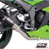 KAWASAKI NINJA ZX10R SC-PROJECT CRT (26+ CARBON FIBER SLIP-ON EXHAUST WITH DE-CAT LINK PIPE – K47A-DET36C