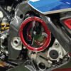 BMW CLEAR CLUTCH COVER OIL BATH 3D EVO BLACK/RED - CCDV12DA